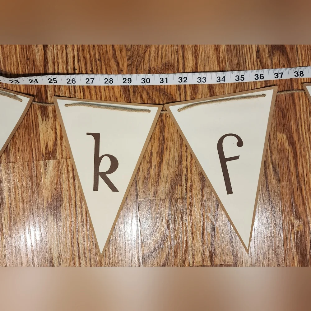 Thankful Banner with Jute String